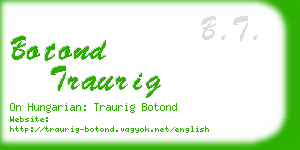 botond traurig business card